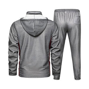 2025ชุดวอร์มขนแกะระบายอากาศได้ทั้งชายและหญิงชุด2ชิ้นกางเกงวิ่งกางเกงกีฬาลำลองอบอุ่นฤดูใบไม้ร่วงฤดูหนาวชุดยืดหยุ่น - Product Image 4