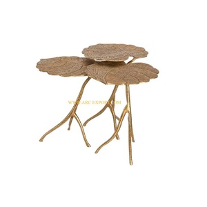 Ensemble de 3 tables d'appoint de canapé de mariage en acier inoxydable et verre poli miroir Design admirable Table gigogne en métal de différentes tailles - Product Image 5