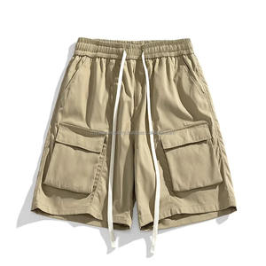 Ropa de trabajo informal para hombre, pantalones cortos de ocio, cómodos, transpirables, ligeros, de Color sólido, de cinco puntos, con patrón abierto, ecológicos - Product Image 1