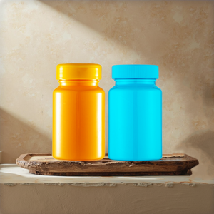 ขวดยาพลาสติกเปล่า100cc หรูหราภาชนะใส่ยาหลากสีพร้อมฝาเกลียวปิดผนึก - Product Image 5