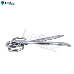 Tijeras de alta calidad, tijeras dentales, instrumento quirúrgico de acero inoxidable, herramientas de ortodoncia de cabeza recta/curva de 11,5 cm - Product Image 5