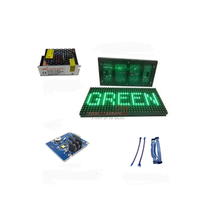 DIY Starter Kit P10 độ sáng cao màu xanh lá cây dẫn mô-đun IP65 Trong Nhà Kỹ thuật số biển hiển thị màu xanh lá cây dẫn di chuyển bảng hiển thị - Product Image 1