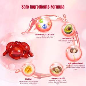 Cápsula De Óleo De Tratamento De Cabelo Personalizado Multivitamínico Marroquino Óleo De Abacate Suave Hidratante Cabelo Vitamina Soro Cápsulas - Product Image 5