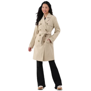 Trench-coats teints et respirants pour femmes, personnalisables, avec logo unique, tissu tissé coupe-vent d'hiver, fusion sans couture - Product Image 1