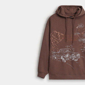 Sudaderas con capucha de lana de algodón 100% de diseño caliente de alta calidad personalizables para niñas y niños estilo informal con capucha temporada de invierno - Product Image 3