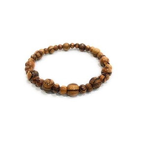 Pulsera de cuentas de madera pequeñas de estilo vintage, joyería de moda creativa, regalo, pulsera de madera de buena calidad para uso cristiano - Product Image 3
