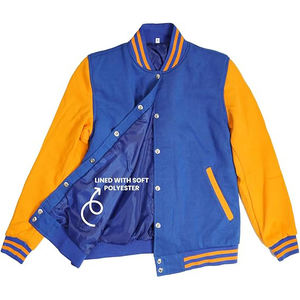 Nouvelle arrivée, veste universitaire élégante en laine à manches longues, personnalisée, de haute qualité, hiver, style urbain, motif lettres pour hommes - Product Image 5