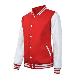 Ventes en gros de tenues de couple vierges, vestes universitaires, vestes à manches raglan bicolores, vestes de baseball personnalisées avec logo, sweat-shirt pour hommes - Product Image 2