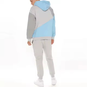 Conjunto Deportivo de Felpa con Lavado Ácido y Logotipo Personalizado, 100% Algodón, Chándal para Hombre, Ropa Urbana, Pantalones Deportivos Acampanados y Sudadera con Capucha - Product Image 3