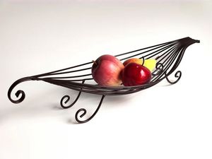 Polished Black Iron Fruit <b>Basket</b> With Graceful Arches And Strong Sides Ideal For Dining <b>Table</b> Centerpiece And Kitchen Countertop - Product Image 4