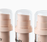 Ensemble de flacons cosmétiques sans air rechargeables de luxe avec impression de logo personnalisé, 15 ml, pot à crème compressible de 30 g et 50 g, distributeur de lotion de 100 ml