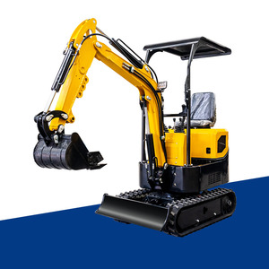 Mini-excavatrice compacte jaune avec moteur de 120 kW, garantie de 4 ans, accessoire godet et auvent de protection - Product Image 2