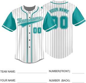 Camisetas de béisbol con logotipo personalizado para hombre, transpirable, opciones de talla grande, precio de fábrica, poliéster, 180g, cuello redondo bordado - Product Image 5