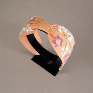 Lightweight Comfortable Premium Designer Knot Headband Handmade Beaded Embroidery Shape Occasions Fabric <b>Hairbands</b> in 2025 - Product Image 1