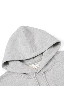 2025 hiver nouvelle goutte de haute qualité 340gsm polaire surdimensionné décontracté lavage à l'acide sweats à capuche avec motif solide 100% coton pour hommes - Product Image 6