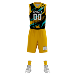 Uniformes de basket-ball personnalisés OEM avec maillots et shorts réversibles 100% maille polyester respirant pour équipes/clubs professionnels - Product Image 2