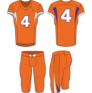 Camiseta de fútbol americano de diseño personalizado, tela de alta calidad con patrón de fútbol con bandera bordada para clubes de jóvenes y adultos para hombres - Product Image 4