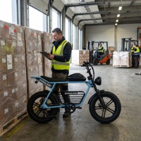 Vélo électrique rétro à pneus larges, économique et performant, avec écran LCD, expédition depuis l'entrepôt pour commandes en gros prêtes à être expédiées
