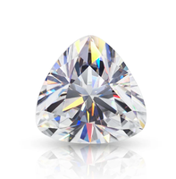 Diamant synthétique de haute qualité en gros, 1 à 5 carats, couleur naturelle D VVS1, taille triligne, diamant non monté, couleur personnalisable, certificat IGI