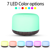 Diffuseur d'huiles essentielles pour la maison de 500 ml avec éclairage LED moderne et humidificateur d'air