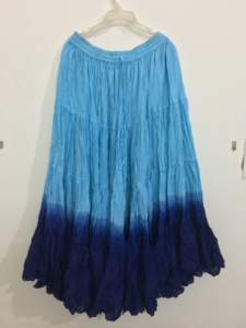 Falda larga de algodón de aspecto elegante de diseñador exclusivo, cómoda, transpirable, falda de danza del vientre de 25 yardas, ropa de tinte de corbata para fiestas - Product Image 6