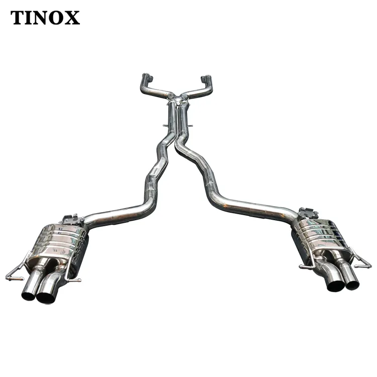stainless steel exhaust catback valved exhaust for Mercedes BENZ C63 AMG (W205 W204)