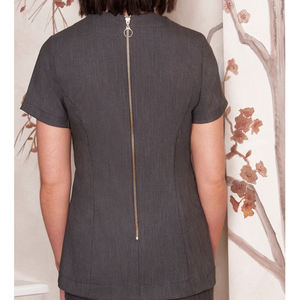 Tunique de salon OEM, uniforme de beauté, de coiffure, de thérapeute, de spa, de santé, uniformes d'hôpital, uniformes de spa de luxe - Product Image 4