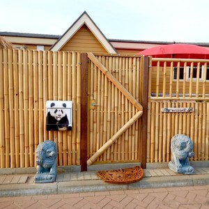 Puertas principales modernas de bambú, calidad premium, puerta de entrada delantera duradera para el hogar y diseño de cercado - Product Image 3