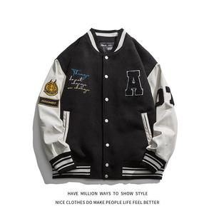 Hot Selling Men's Custom Varsity <b>Jackets</b> Casual Winter High Street Popular XS XL Lightweight Stand Logos/<b>Patches</b>/Labels Plain - Product Image 4
