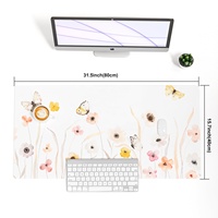 Tapis de souris multifonctionnel en cuir PVC pour le gaming, design ergonomique, résistant à l'eau, repose-poignet durable, pour le bureau et la maison