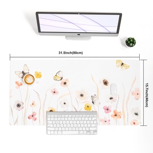 Tapis de souris multifonctionnel en cuir PVC pour jeux, tapis ergonomique, tapis de bureau, cuir de chamois confortable pour le bureau et la maison - Product Image 6