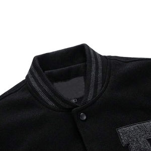 Chaquetas de béisbol unisex transpirables de moda Chaquetas universitarias de cuero de alta calidad - Product Image 3