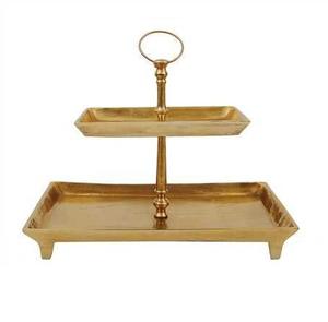 Cuivre Antique Finition Vente Chaude 3 Niveaux Gâteau Stands Tasse Stand Dessert Présentoir Plateau Pour Mariage Fête D'anniversaire En Métal - Product Image 4