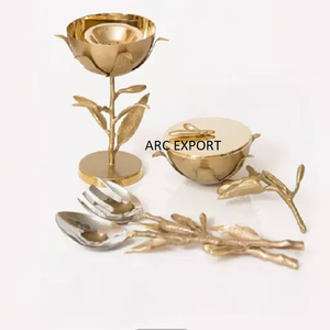 Style indien dernière conception pleine feuille Bakhoor brûleur Antique nouvelle décoration moderne concepteur Antique dernier ensemble de brûleurs Bakhoor - Product Image 2