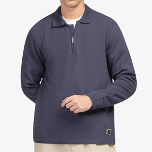 Camiseta Deportiva de Manga Corta para Hombre, Diseño Clásico con Cierre, Tela de 220 Gramos, Nueva Moda, Secado Rápido - Product Image 1