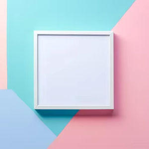 Customizable Timeless <b>White</b> Wood Photo <b>Frame</b> with Bone Mosaic for Every Image - Product Image 1