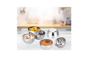 Bol de service artisanal en acier inoxydable de luxe, fabriqué en Inde, adapté à l'agencement des aliments dans les salons, à la mise en place des tables de restaurant et à la décoration de la maison - Product Image 3