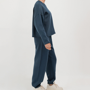 Unisex 2-Piece Eco-Friendly Printed <b>Oversized</b> Winter Tracksuits Solid Jogger <b>Cargo</b> <b>Pants</b> Elastic Hoodie Sweatpants Plus Size - Product Image 4