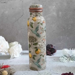 Botellas de agua ecológicas de cobre puro 100% de diseño de lujo con tapa para uso diario a precios al por mayor - Product Image 3