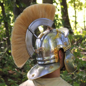 Casco de Centurión Medieval de Primera Calidad, Casco de Guerrero Espartano para Hombre, Forro de Cuero Ajustado, Construcción Ligera de Hierro para - Product Image 5