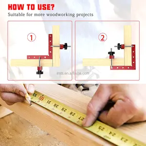 Supporto per pannello di lavorazione del legno di alta qualità per la lavorazione del legno 90 angolo rotante ad angolo retto di 180 gradi per il bloccaggio del metallo