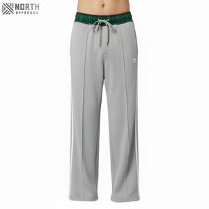 Pantalones de chándal de pierna ancha de doble cintura de Fabricante Mayorista pantalones de rayas laterales pantalones de chándal de hombre pantalones de trabajo pantalones de invierno - Product Image 3