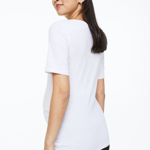 OEM Custom Full Plain Crop Top Oversized Streetwear Short Sleeved <b>Tee</b> Eco-Friendly Plus Size Clothing Button Beading Decoration - Product Image 5