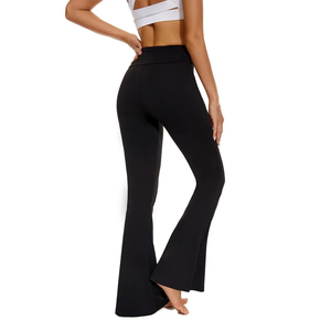 Pantalones de piel de serpiente Acampanados para mujer de último diseño, ropa de calle de cintura media de alta calidad, transpirable, Color sólido, suministro ODM - Product Image 3