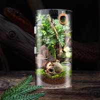 6*6*12 pouces Reptile Cage couvercle Transparent acrylique arboricole Reptile tarentule araignée boîtier vitrine