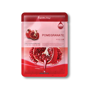 [FarmStay] Hoja de máscara facial antienvejecimiento de Granada coreana (paquete de 10) /Buena para la elasticidad y el tono de la piel-Belleza coreana - Product Image 1