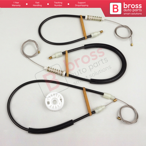 BWR1212 Kit de reparación de regulador de ventana delantero derecho para 5 Series E60 E61 2003-2010 4/5 puerta 51337184384 Bross Auto Parts - Product Image 4