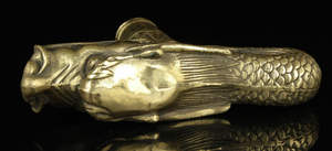 ไม้เท้าเดินหัวรูปปั้นมังกรทองสัมฤทธิ์ทำด้วยมือแบบเก่าแก่จากประเทศจีน - Product Image 4