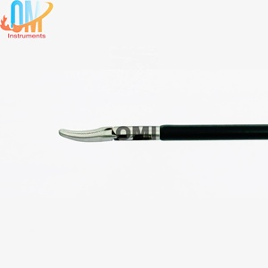<b>Laparoscopic</b> Bipolar Curved Metzenbaum Forceps Minimally Invasive Surgery Curved Jaw Precision Tissue Dissection Stainless Steel - Product Image 3