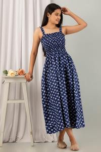 Robe de soirée longue en coton indien fait à la main pour femmes vêtements de plage d'été élégants cadeau de mariée personnalisé robes décontractées douces pour - Product Image 3